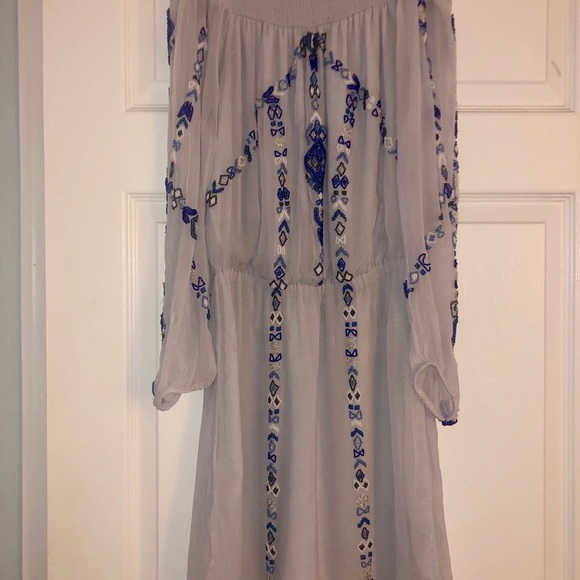 ❤️Parker -Beaded Off Shoulder Embellished Boho dress - Picture 4 of 6